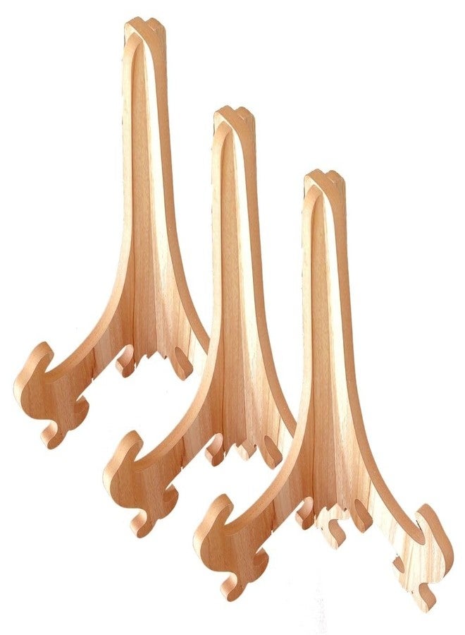 SNOOGG Pack of 9 MDF Interlocking Easel with 3 Piece Each 3, 5, 7 Inch Plate Holder Display Stand, Wooden Picture Frame Stand, Decorative Table Top Easels for Display - Image 1
